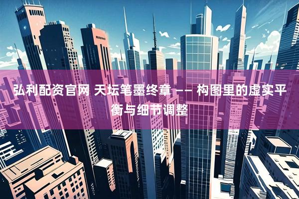 弘利配资官网 天坛笔墨终章 —— 构图里的虚实平衡与细节调整